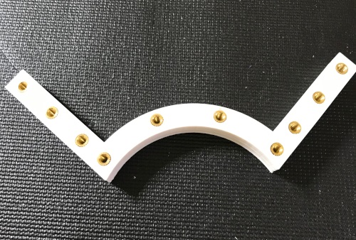 This part shows how 3D printed parts can utilize thread inserts to join parts together. 