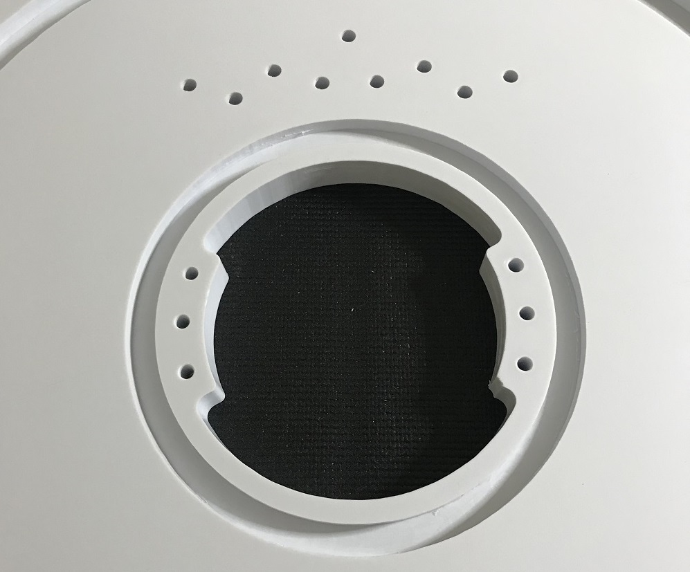 This is a PVC flange showing greater detail and flexibility that CNC milling offers.